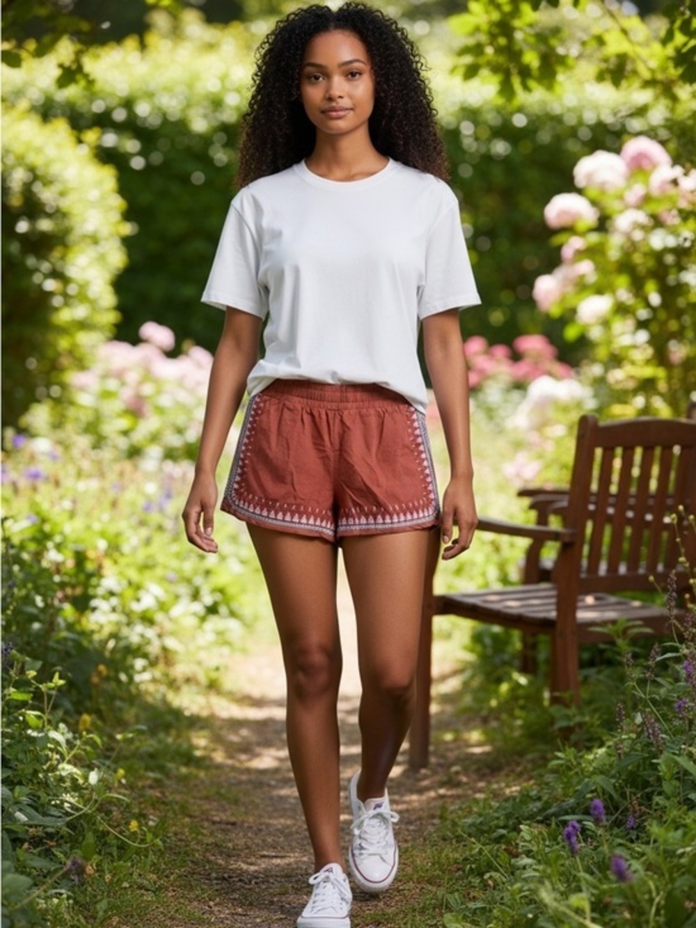 Cali 1850 Los Angeles Embroidery Shorts